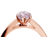 Rose gold Fancy Pink Marquise  Solitaire Diamond Ring with Channel-Set Band and Four-Prong Setting_7