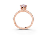 Rose gold Fancy Pink Marquise  Solitaire Diamond Ring with Channel Set Band and Six-Prong Setting_51