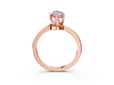 Rose gold Fancy Pink Marquise  Solitaire Diamond Ring with Six-Prong Setting on a Classic Band_6
