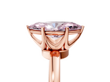 Rose gold Fancy Pink Marquise  Solitaire Diamond Ring with Six-Prong Setting on a Classic Band_8