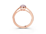 Rose gold Fancy Pink Marquise  Solitaire Diamond Ring with Split Shank and Four-Prong Setting_15
