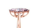 Rose gold Fancy Pink Marquise  Solitaire Diamond Ring with Split Shank and Four-Prong Setting_25