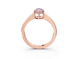 Rose gold Fancy Pink Marquise  Solitaire Diamond Ring with Tapered Band and Four-Prong Setting_52