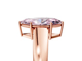 Rose gold Fancy Pink Marquise  Solitaire Diamond Ring with Tapered Band and Four-Prong Setting_54