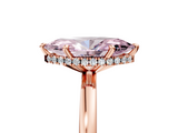 Rose gold Fancy Pink Marquise  Solitaire Engagement Ring with Cathedral Band and Four-Prong Setting_60