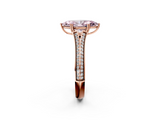 Rose gold Fancy Pink Marquise  Solitaire Pave Split Shank Engagement Ring with Six-Prong Setting_39