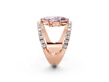 Rose gold Fancy Pink Marquise  Solitaire Split Shank Pave Diamond Ring_51