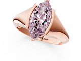 Rose gold Fancy Pink Marquise  Solitaire Tension Set Diamond Ring_20