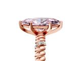 Rose gold Fancy Pink Marquise  Solitaire Twisted Band Prong Set Engagement Ring_65