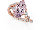 Rose gold Fancy Pink Marquise  Solitaire with Pavé Twist Band and Four-Prong Setting_55