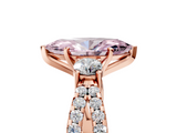 Rose gold Fancy Pink Marquise  Three-Stone Diamond Ring with Pavé Split Shank and Four-Prong Setting_67