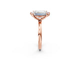 Rose gold Fancy Pink Marquise  and Emerald Cut Toi Moi Ring with Prong Setting_48