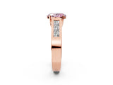 Rose gold Fancy Pink Oval Cut Cut Channel Set Solitaire Ring with Four-Prong Setting_2
