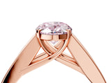 Rose gold Fancy Pink Oval Cut Cut Channel Set Solitaire Ring with Four-Prong Setting_4