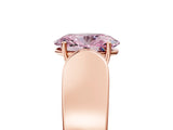 Rose gold Fancy Pink Oval Cut Cut Diamond Channel Set Solitaire Ring with Four-Prong Setting_5
