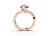 Rose gold Fancy Pink Oval Cut Diamond Halo Ring with Round Split Shank and Prong Setting_51