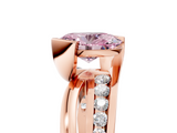 Rose gold Fancy Pink Oval  Solitaire Channel-Set Split Shank Ring with Tension Prong Setting_8