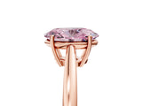 Rose gold Fancy Pink Oval  Solitaire Diamond Ring with Split Shank and Four-Prong Setting_17