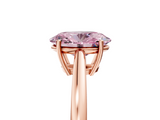 Rose gold Fancy Pink Oval  Solitaire Diamond Ring with Split Shank and Four-Prong Setting_25