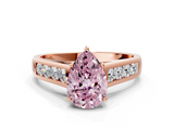 Rose gold Fancy Pink Pear  Brilliant Channel-Set Solitaire Ring with Four-Prong Setting_20