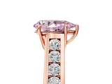 Rose gold Fancy Pink Pear  Brilliant Channel-Set Solitaire Ring with Four-Prong Setting_25