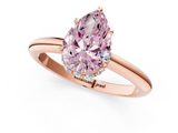 Rose gold Fancy Pink Pear  Brilliant Solitaire Engagement Ring with Six-Prong Setting and Classic Band_21