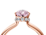 Rose gold Fancy Pink Pear  Brilliant Solitaire Engagement Ring with Six-Prong Setting and Classic Band_24