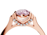 Rose gold Fancy Pink Pear Cut Brilliant Solitaire Diamond Ring with Channel Set Band and Bar Prong Setting_16
