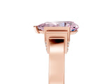 Rose gold Fancy Pink Pear Cut Brilliant Solitaire Diamond Ring with Channel Set Band and Bar Prong Setting_17
