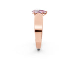 Rose gold Fancy Pink Pear Cut Diamond Channel Set Solitaire Ring with Four-Prong Setting_26