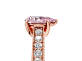 Rose gold Fancy Pink Pear  Cut Diamond Pave Band with Four-Prong Setting_41