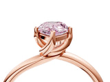 Rose gold Fancy Pink Pear Cut Diamond Solitaire Engagement Ring with Four-Prong Setting and Classic Band_24