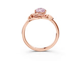 Rose gold Fancy Pink Pear Cut Diamond Solitaire Ring with Twist Band and Four-Prong Setting_80