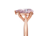 Rose gold Fancy Pink Pear Cut Solitaire Diamond Ring with Six-Prong Setting and Classic Band_17