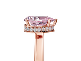 Rose gold Fancy Pink Pear  Cut Solitaire Engagement Ring with Four-Prong Setting on a Classic Band_25