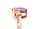 Rose gold Fancy Pink Pear  Cut Solitaire Ring with Four-Prong Setting and Classic Band_47