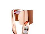 Rose gold Fancy Pink Pear Cut Solitaire Tension-Set Diamond Split Shank Ring_5