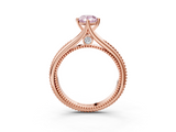 Rose gold Fancy Pink Pear  Solitaire Beaded Band Six-Prong Setting_15