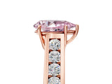 Rose gold Fancy Pink Pear  Solitaire Channel-Set Diamond Engagement Ring with Four-Prong Setting_37
