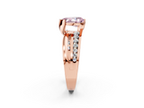 Rose gold Fancy Pink Pear  Solitaire Channel-Set Split Shank Ring with Tension Prong Setting_5