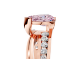 Rose gold Fancy Pink Pear  Solitaire Channel-Set Split Shank Ring with Tension Prong Setting_8