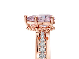 Rose gold Fancy Pink Pear  Solitaire Diamond Ring with Channel Set Band and Six-Prong Setting_53