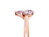 Rose gold Fancy Pink Pear  Solitaire Diamond Ring with Four-Prong Setting and Classic Band_8