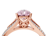 Rose gold Fancy Pink Pear  Solitaire Pave Split Shank Engagement Ring with Six-Prong Setting_41