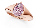 Rose gold Fancy Pink Pear  Solitaire Tension Set Diamond Ring_21