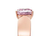 Rose gold Fancy Pink Princess Cut Diamond Channel Set Solitaire Ring with Four-Prong Setting_41