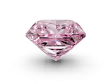 Rose gold Fancy Pink Princess Cut Halo Round Diamond Solitaire Ring with Pavé Band and Four-Prong Setting_51