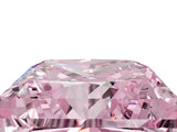 Rose gold Fancy Pink Princess Cut Halo Round Diamond Solitaire Ring with Pavé Band and Four-Prong Setting_53