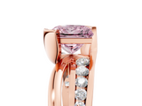 Rose gold Fancy Pink Princess  Solitaire Channel-Set Split Shank Ring with Tension Prong Setting_8