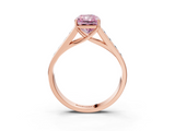 Rose gold Fancy Pink Radiant  Brilliant Channel-Set Solitaire Ring with Four-Prong Setting_23